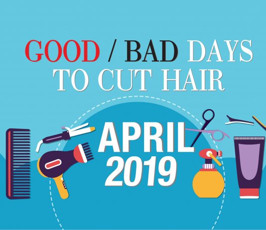 Good & Bad Days to Cut Hair for April 2019