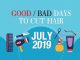 Good & Bad Days to Cut Hair for July 2019