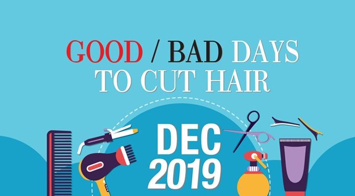 Good & Bad Days to Cut Hair for December 2019