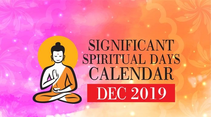 Significant Spiritual Days for December 2019