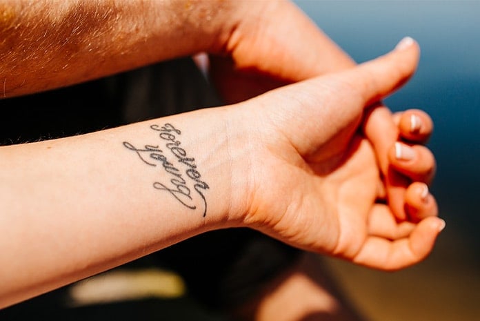 the word forever tattoo