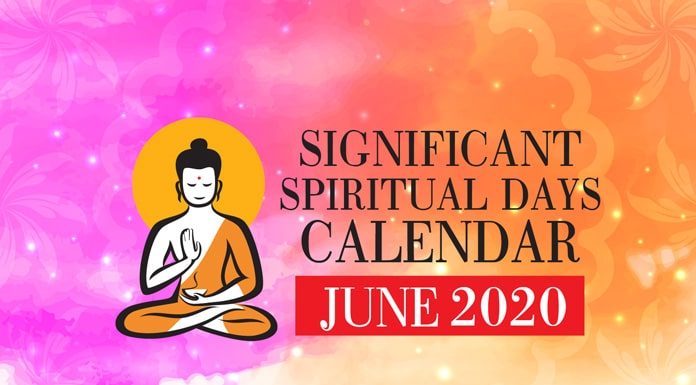 Significant Spiritual Days for June 2020