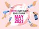 Good & Bad Days to Cut Hair for May 2021
