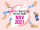 Good & Bad Days to Cut Hair for November 2021