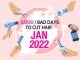 Good & Bad Days to Cut Hair for January 2022