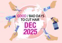 Good & Bad Days to Cut Hair for December 2025