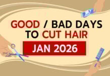 Good & Bad Days to Cut Hair for January 2026