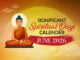 Significant Spiritual Days for June 2026