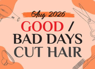 Good & Bad Days to Cut Hair for August 2026
