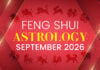 Feng Shui Astrology for September 2026