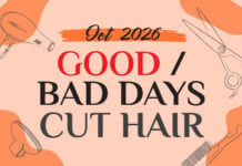 Good & Bad Days to Cut Hair for October 2026