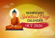 Significant Spiritual Days for October 2026