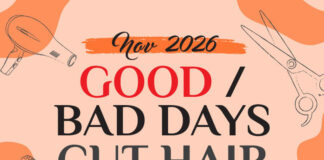 Good & Bad Days to Cut Hair for November 2026