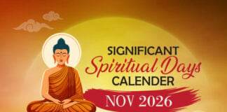 Significant Spiritual Days for November 2026
